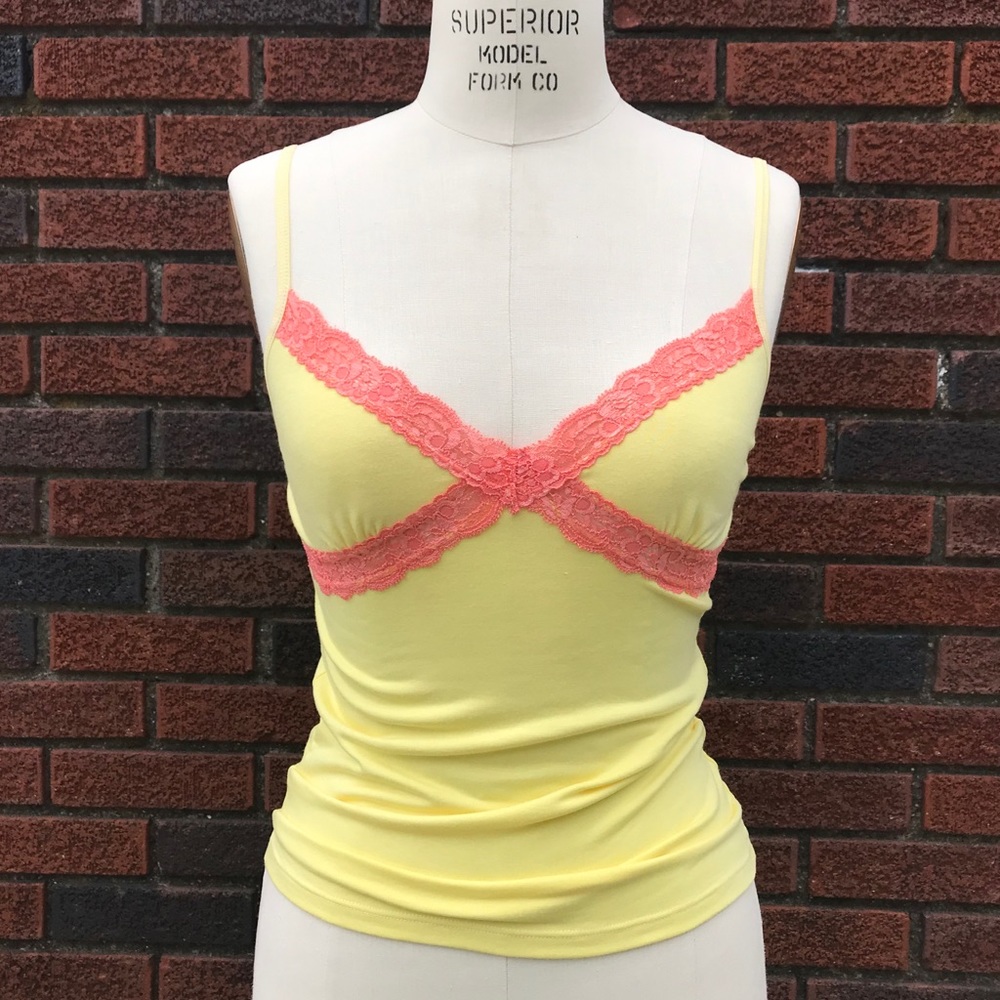 Stretch Tank Top with Lace Details